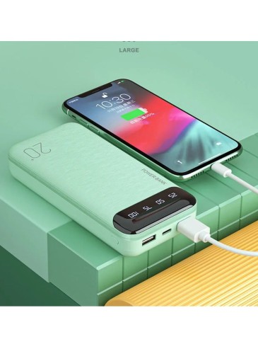 X12 High-Capacity Power Bank 10000mAh LED Portable Fast Charging, Dual USB Outpu