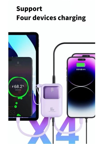 PB-180 10000mAh Power Bank Wireless Quick Charging and Portable Design Blue
