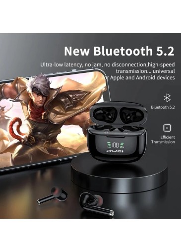TA8 Bluetooth Earphones - Active Noise Cancellation, Waterproof, Long Battery, D