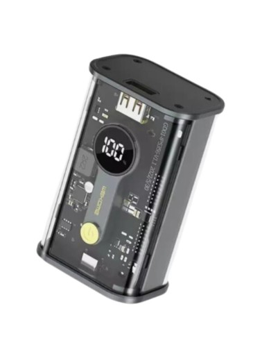 Transparent Power Bank P108 - 10000mAh, Ultra-Fast Charging 22.5W/PD20W, Digital