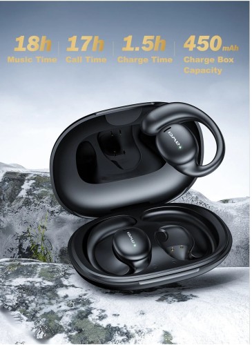 T80 OWS Sports Bluetooth 5.3 Earbuds - Behind the Ear Design