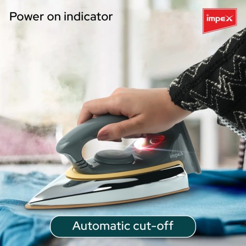 IMPEX Electric Iron Box Light Weight 1200W | Non-stick ceramic coated sole plate