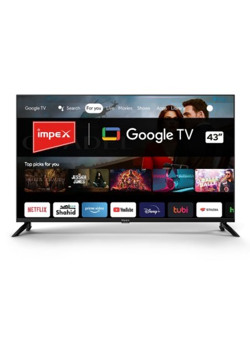Impex 43 Inch Full HD Smart Google LED TV With Free Wall Mount, Dolby Vision Atm