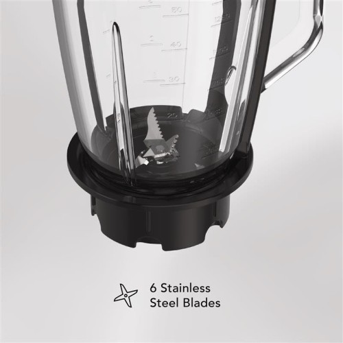 CARRERA Digital Table Blender No 654-1.5L Glass Jar, 6 Stainless Steel Blades, 1