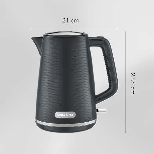 CARRERA Electric Kettle No 549– 2200W Power, 1.7L Capacity, STRIX Controller, 36
