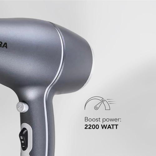 CARRERA AC Hair Dryer No 539-2200W Boost Power, Ionic Function, Ceramic-Coated G