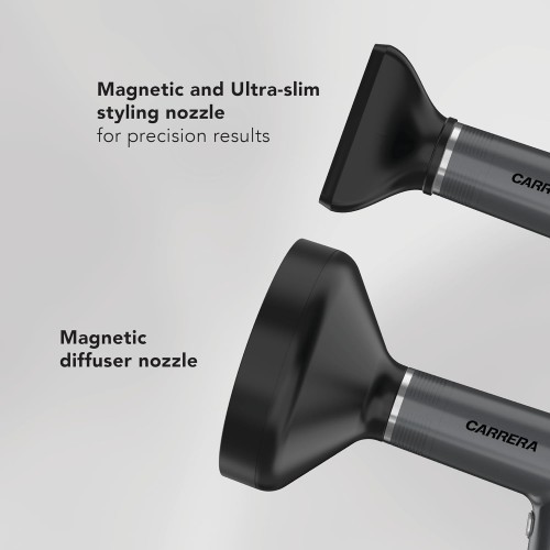 CARRERA BLDC Hair Dryer No 633-110,000 RPM Brushless Motor, 2000W Power Boost, M