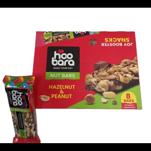 Hoobara Nuts Bar Hazelnut & Peanut