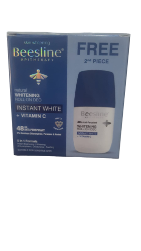 Beesline Whitening Roll On Deo Instant White + Vit C ( 1+1 Free )