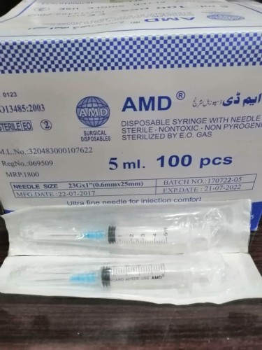 Am Disposable Syringe 5 Ml