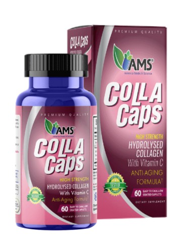 Ams Collacaps Collagen W Vit C Tabs 60S