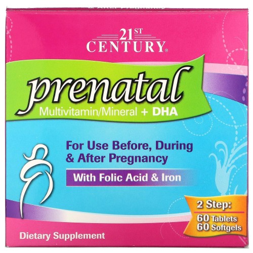 21St Century Prenatal Mv+Dha 60S