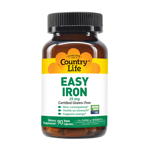 Country Life Easy Iron 25Mg Cap 90S 2659