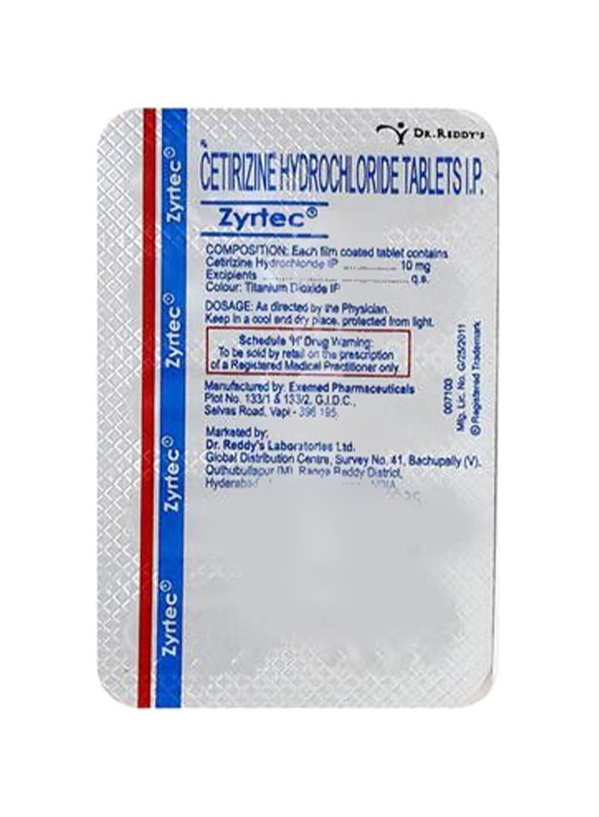Zyrtec 10Mg Tab 20S