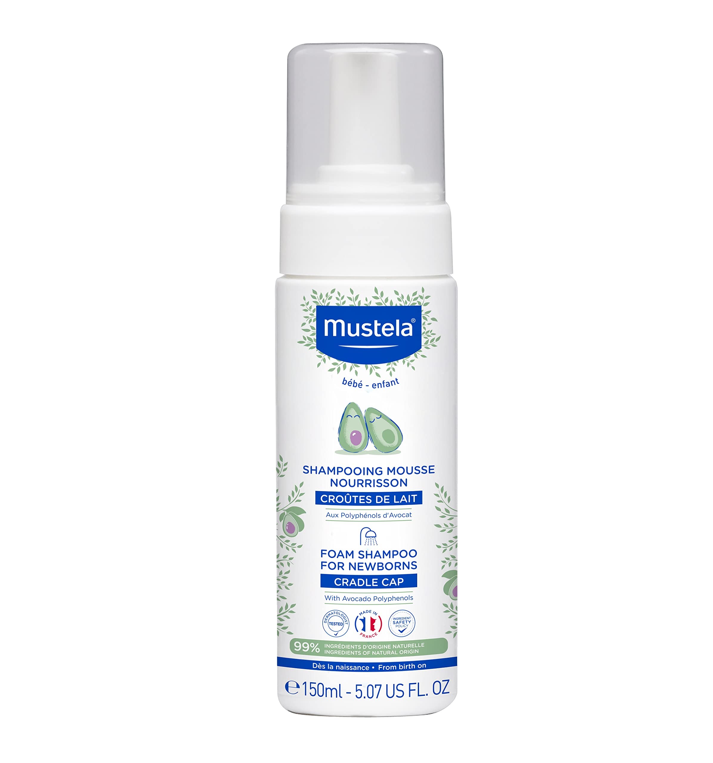 Mustela Foam Shampoo For New Borns 150Ml