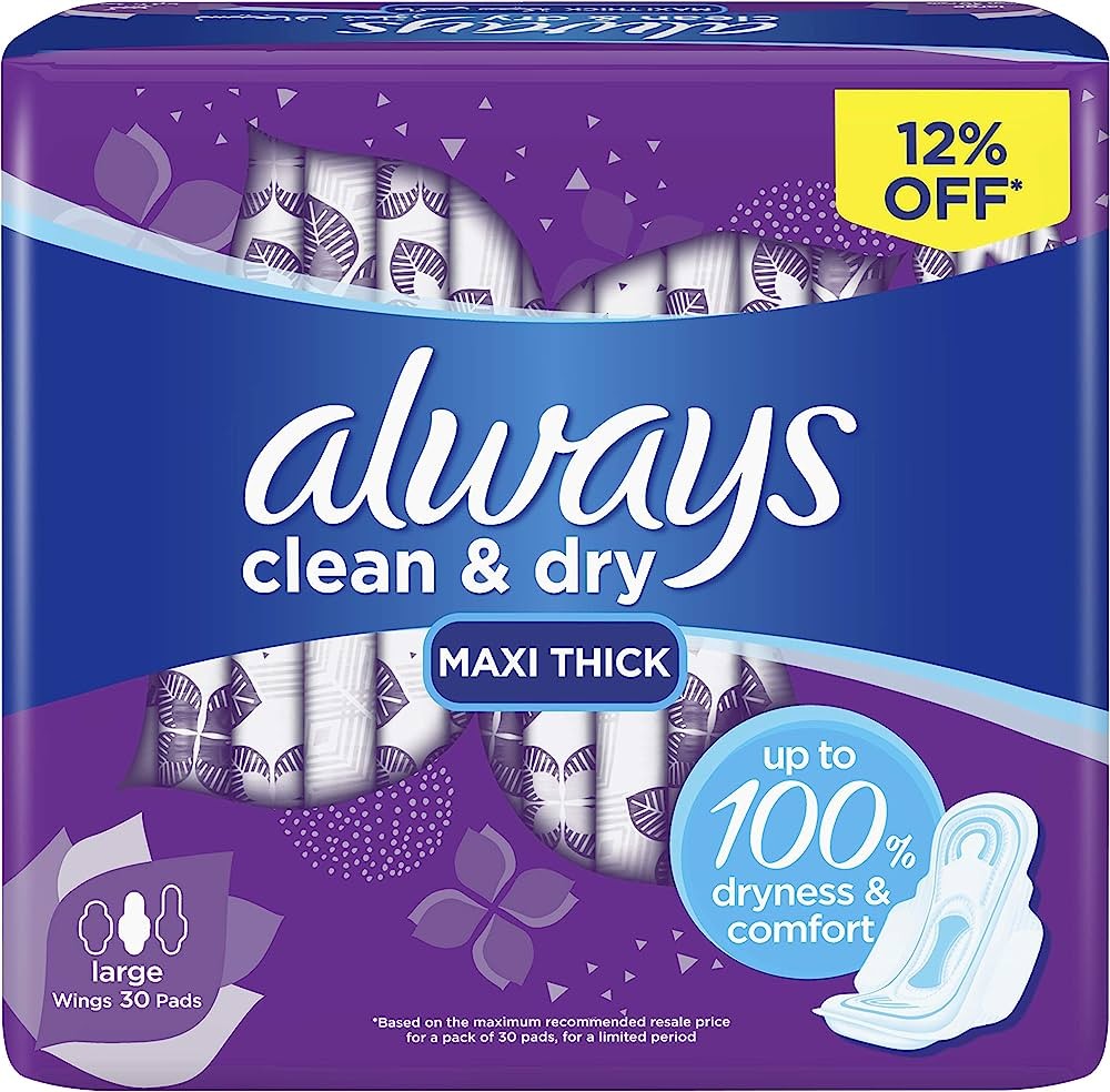 Always Clean & Dry Maxi Thick 30S (Violet)