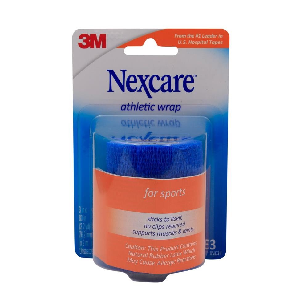 Nexcare No Hurt Wrap 3X 2.2 Yds Blue