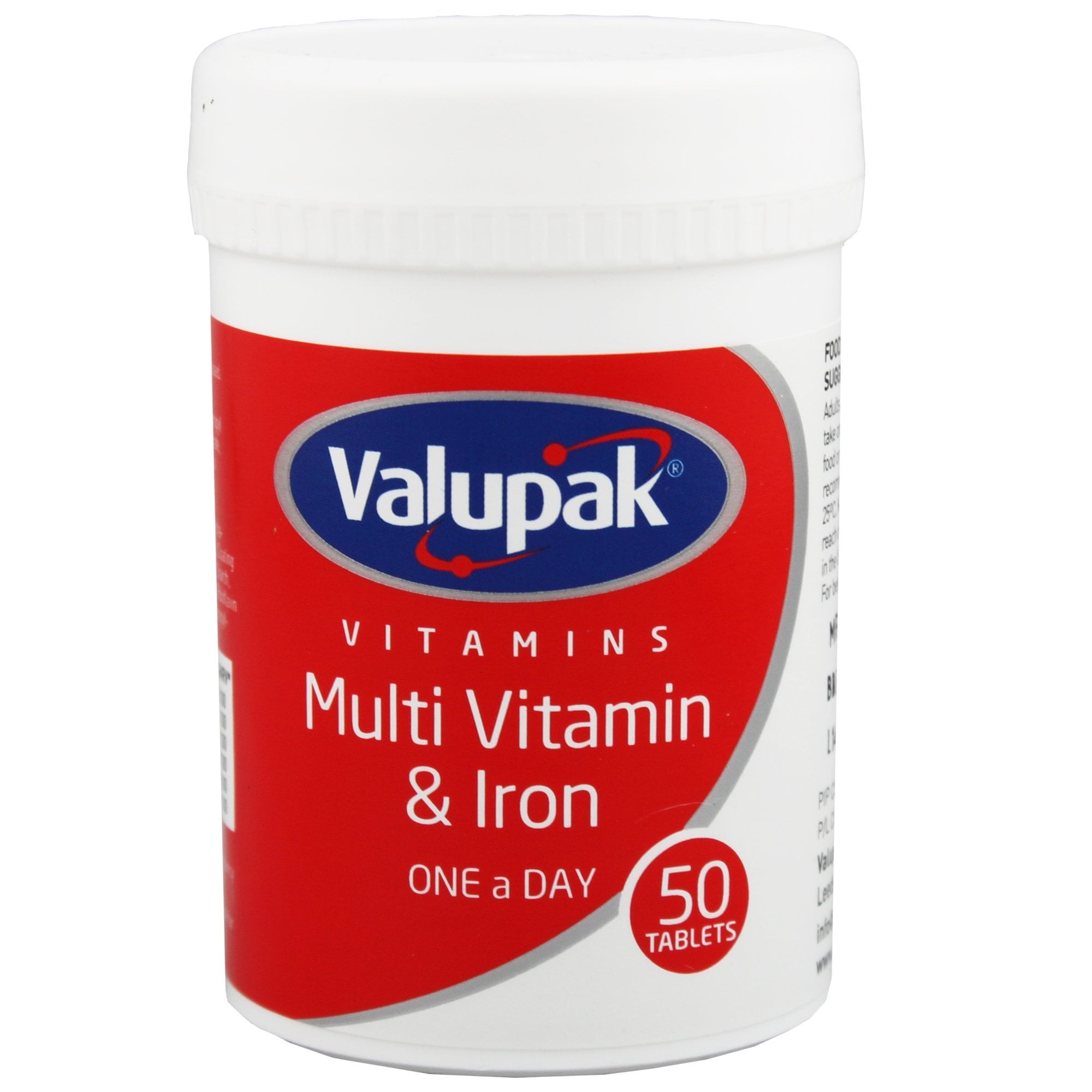 Valupak Multivitamins Plus Iron 50S