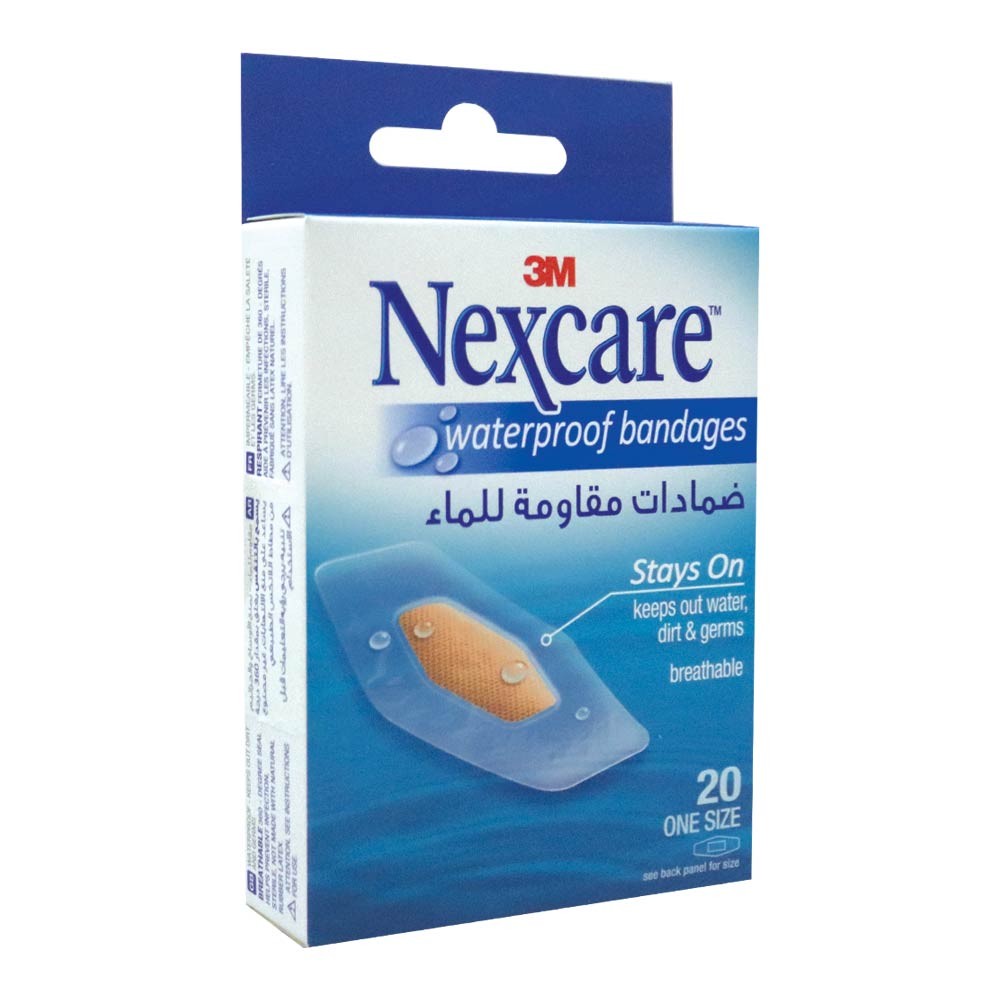 Nexcare Clear Waterproof One Size 20S