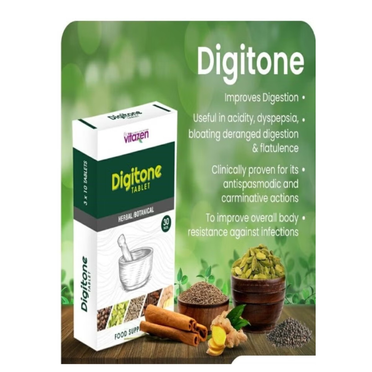 Vitazen Digitone Tab 30'S
