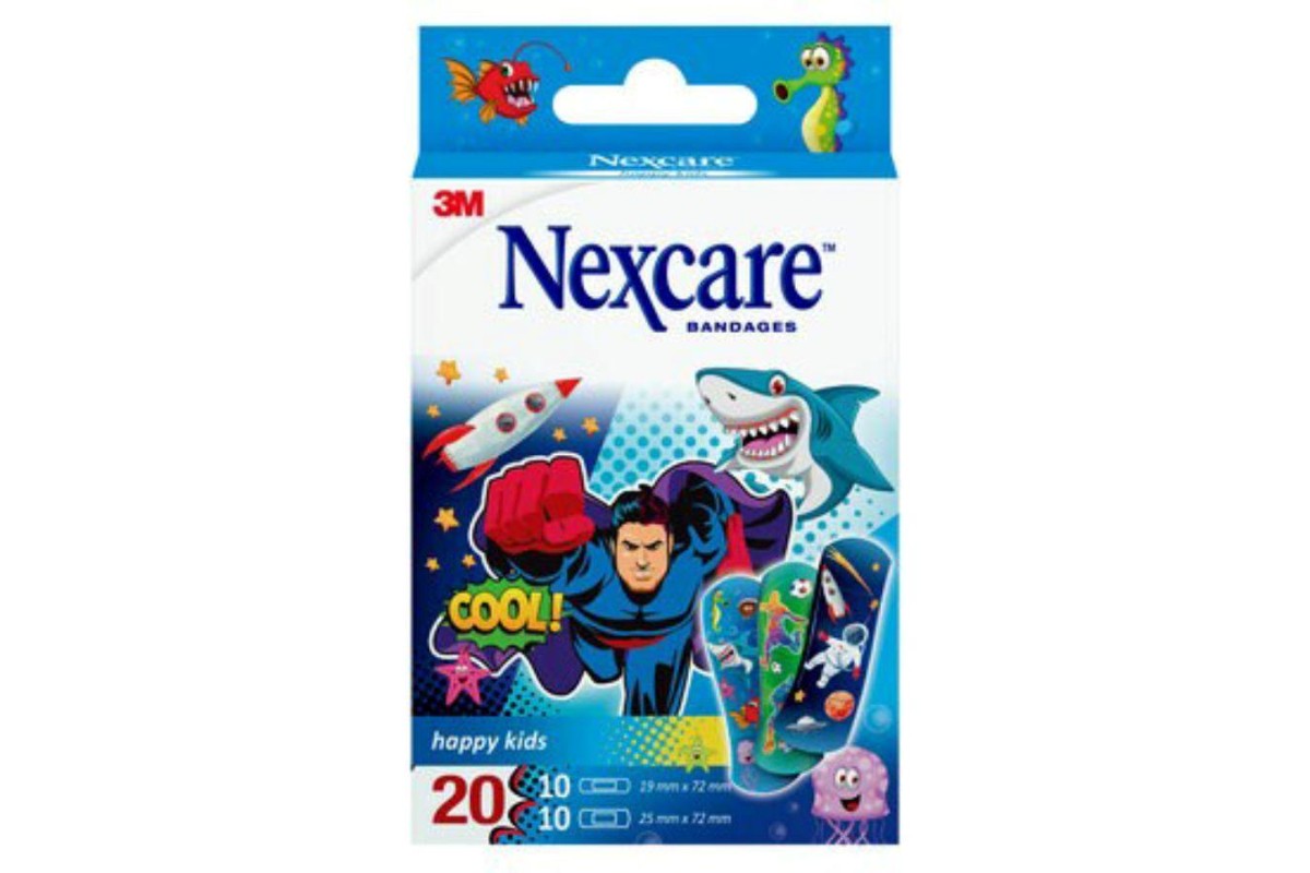 Nexcare Happy Kids Plasters Cool Assorted 20'S