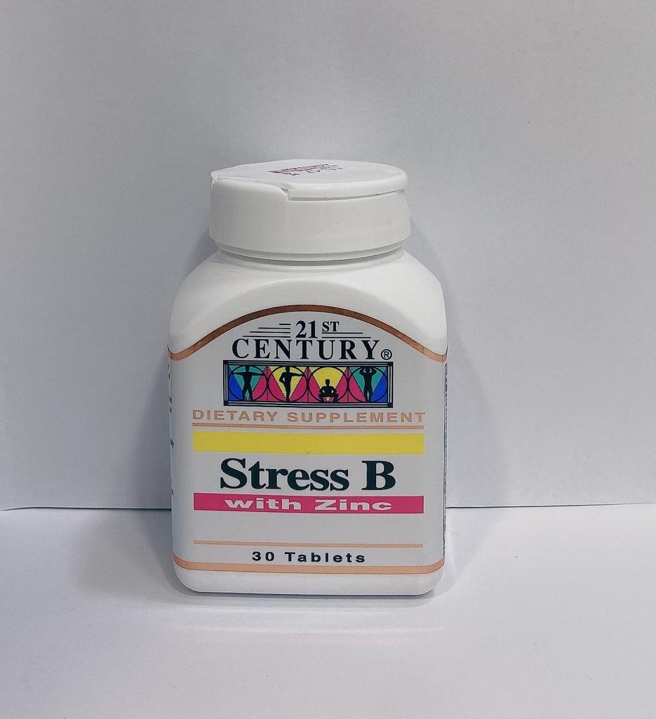 21St Century Stress B W Zinc Tab 30'S