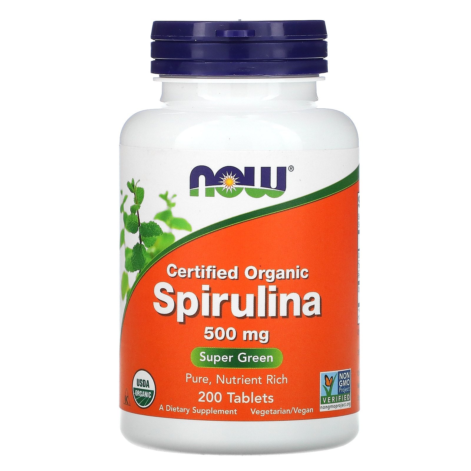 Now Spirulina 500Mg 200S