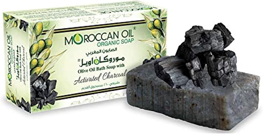 Moroccan Oil Acitivated Charcoal Organic Bar Soap 100 Gm