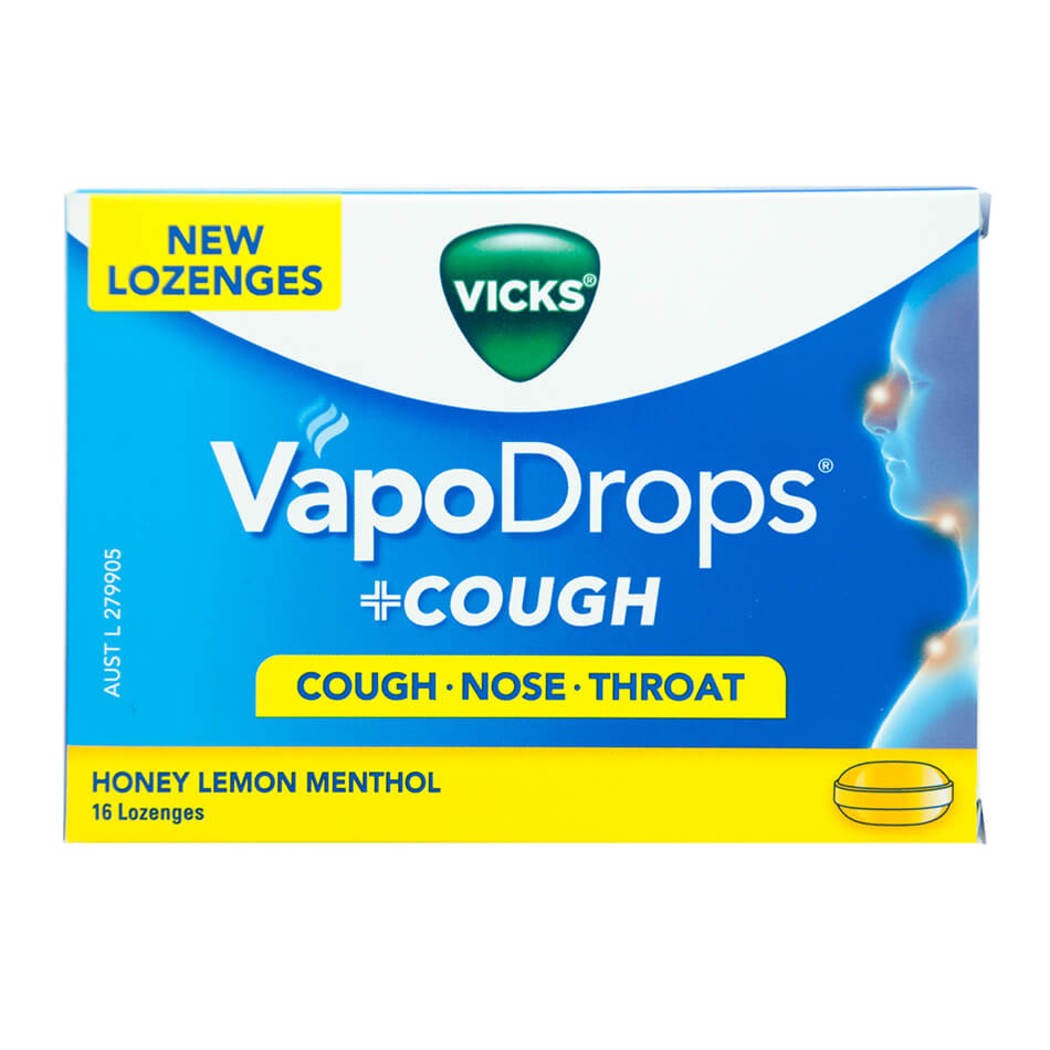 Vicks Vapo Drops Honey Lemon 16Lz 6'S