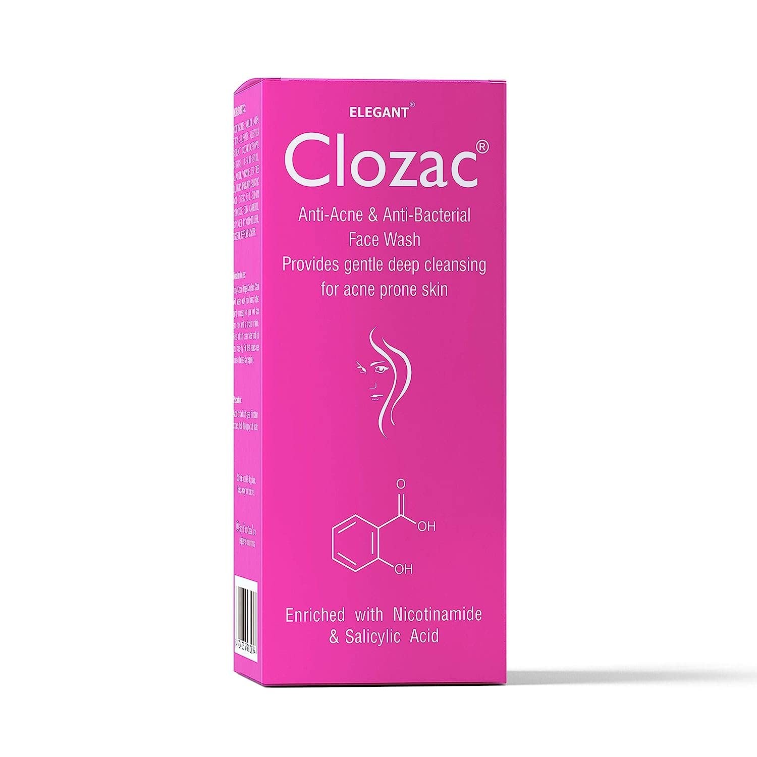 Elegant Clozac Acne Face Wash 60Ml