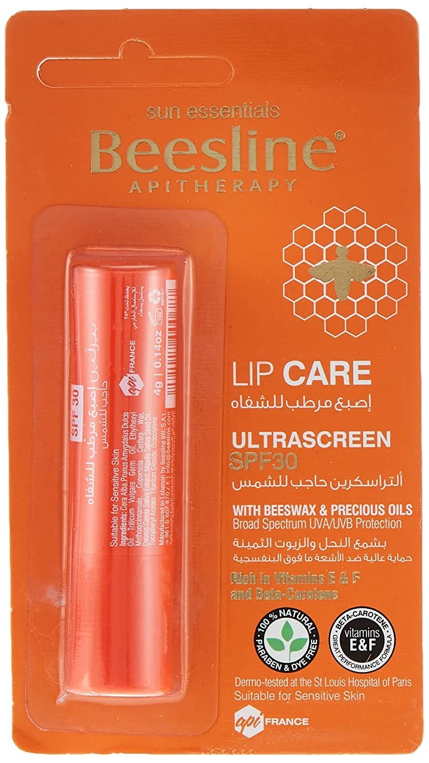 Beesline Lip Care Ultrascreen Spf30 4Gm
