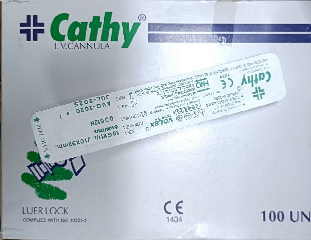 Am Cathy Iv Canula 20-G