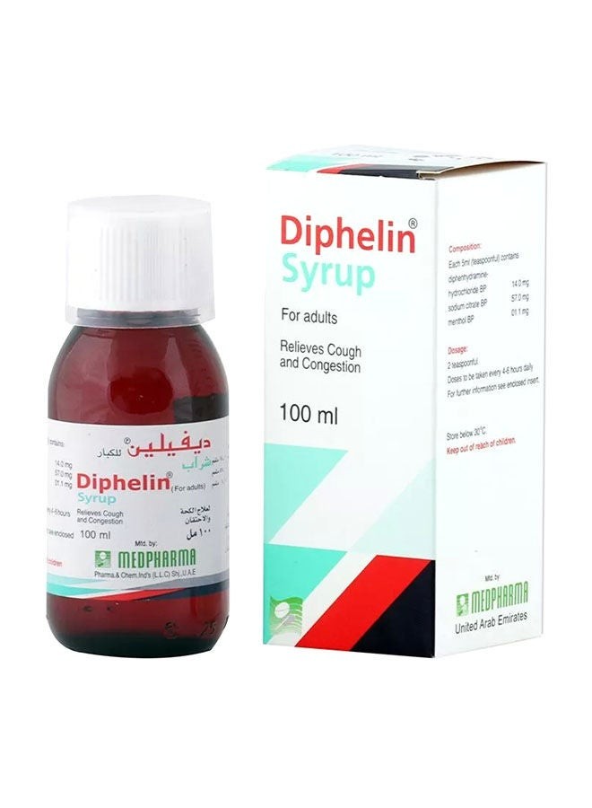 Diphelin Syrup Adult 100Ml
