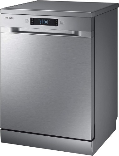 Samsung 7 programmes 14 place settings Free standing Dishwasher, Silver - DW60M6...