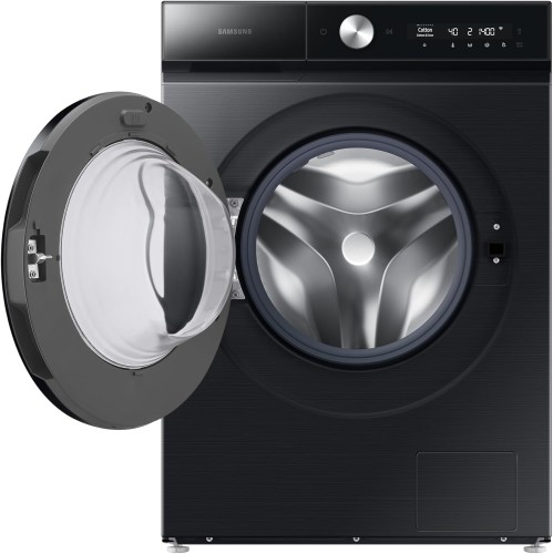 Samsung Front Load Washer 11.5 kg, Black, with EcoBubble, AI Wash, Auto Open Doo...