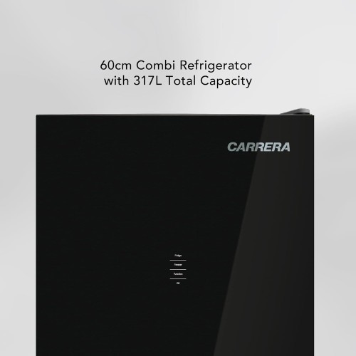 Carrera 2-Door Combi Refrigerator – 317L Total Capacity, No Frost, Multi Airflow...