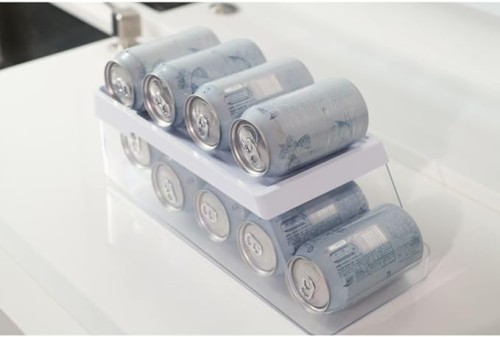 Ou Clear Fresh Can Organizer Roll, White