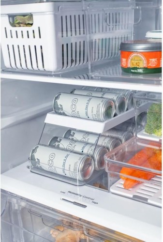 Ou Clear Fresh Can Organizer Roll, White