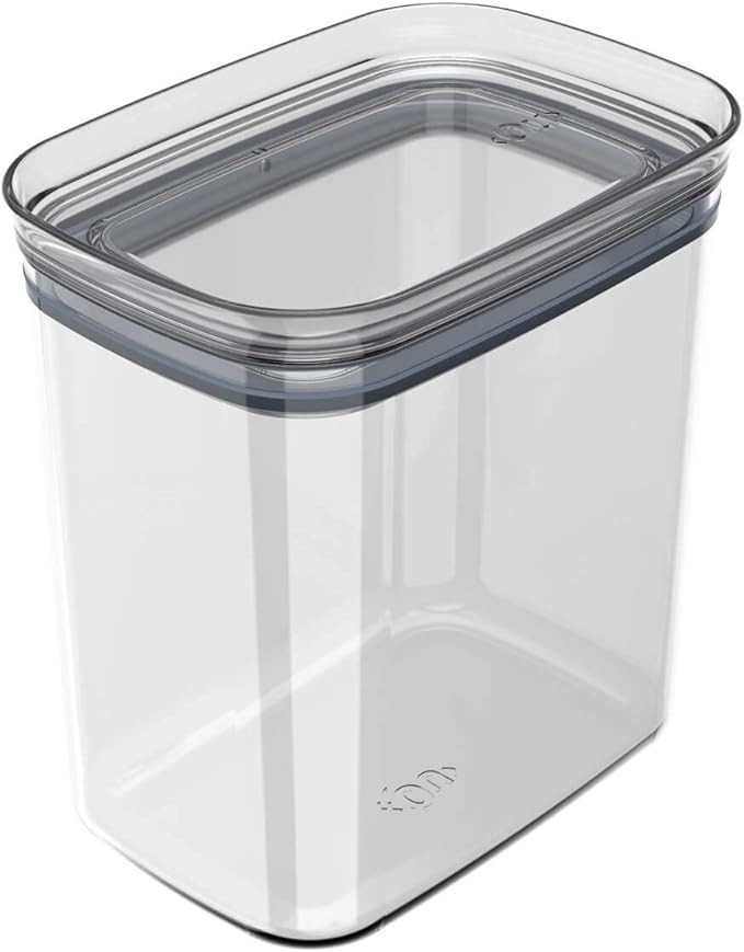 Ou Hermetic Rectangular Canister Block, 1.5 Liter Capacity, Natural