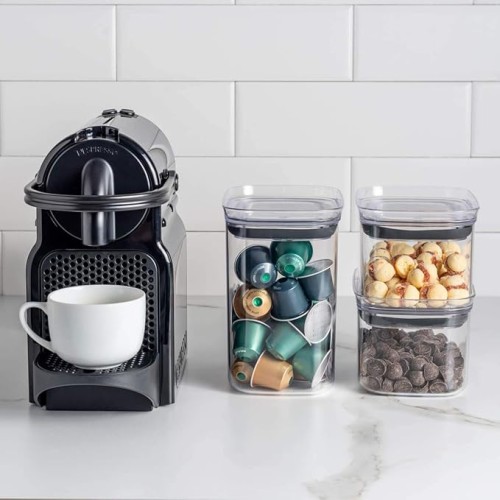 Ou Hermetic Rectangular Canister Block, 1.5 Liter Capacity, Natural