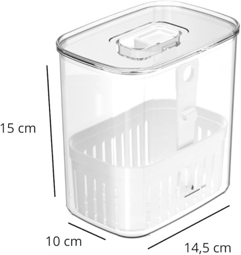 Ou Clear Fresh Seasoning Organizer 1,5L Natural