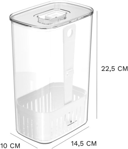 Ou Clear Fresh Seasoning Organizer 2,3L Natural