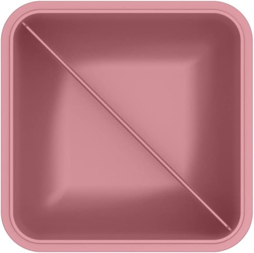 Ou Hermetic Square Lunch Box Bicolor Pink Rose