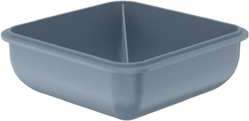 Ou Hermetic Square Lunch Box Bicolor Glacial Blue