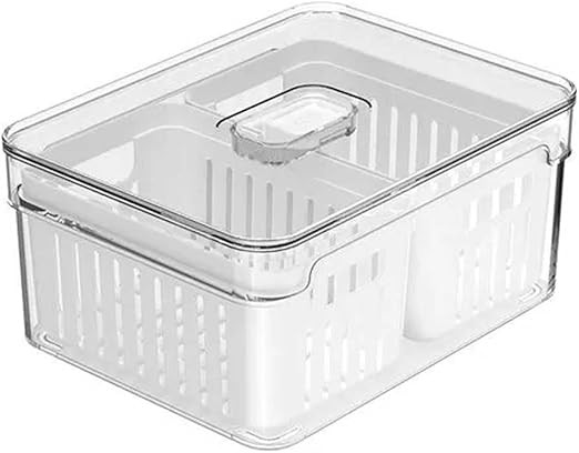 Ou Clear Fresh Organizer With 2 Baskets 2,2L Natural