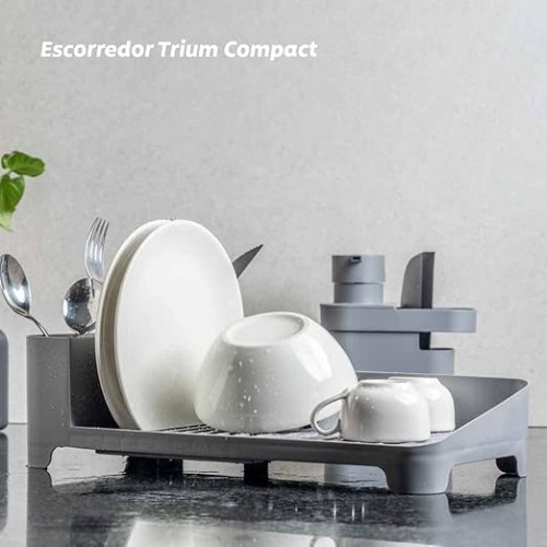 Ou Dish Drying Rack Plates Cutlery Cups Trium Compact Lead