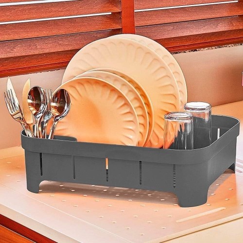 Ou Trium Dish Rack Lead Grey