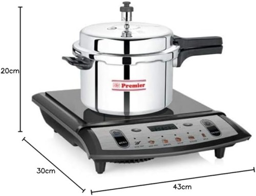 Premier Aluminium Classic Pressure Cooker Induction Base -7.5 Liters