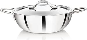 Premier 3-ply Clad Stainless Steel Kadai -30 cm