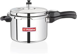 Premier Comfort Stainless Steel Sandwich Botttom Pressure Cooker with Induction-...